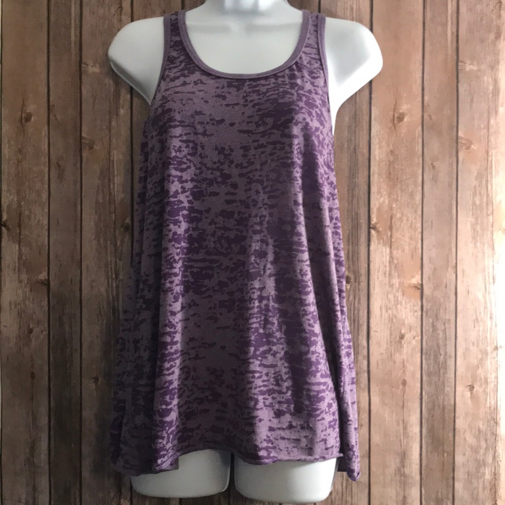 Flowy Burn Out Racerback Tank Top - Picture 6 of 6